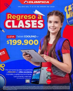 Catálogo OLIMPICA Ofertas en Útiles Escolares Enero 2025 [COLOMBIA]